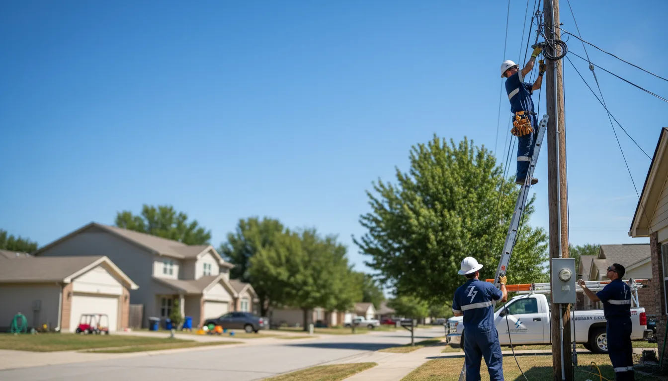 Residential electrician providing installation services in Rose Hill, IA